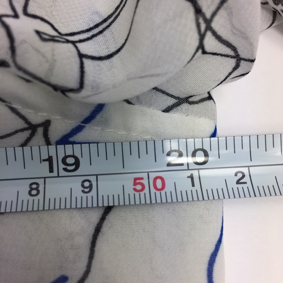 Tommy Hilfiger Floral Sheer Button Blouse Shirt - Picture 4 of 5